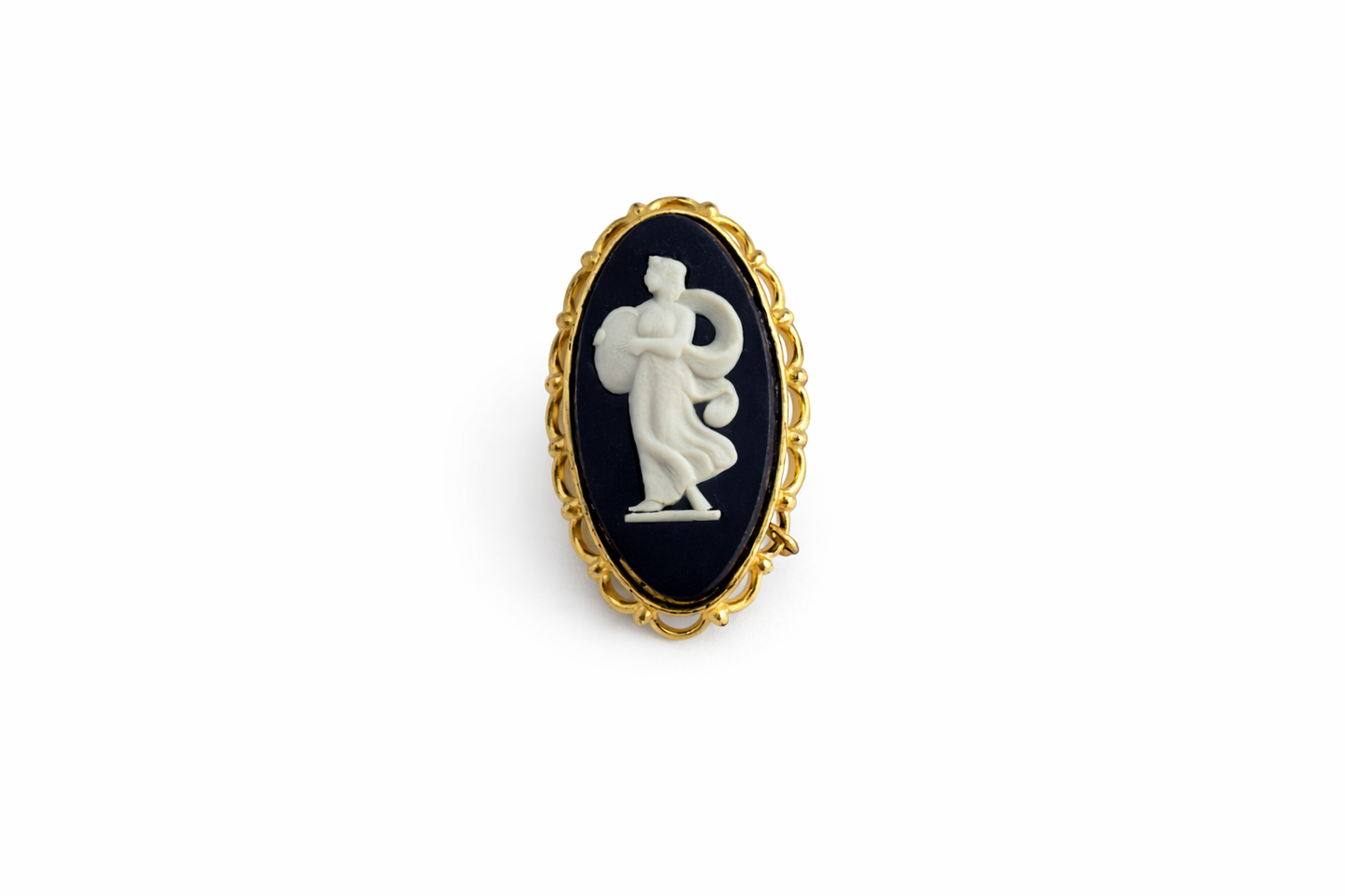 Vintage Greco-Roman Cameo Figure