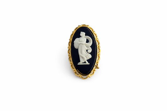 Vintage Greco-Roman Cameo Figure