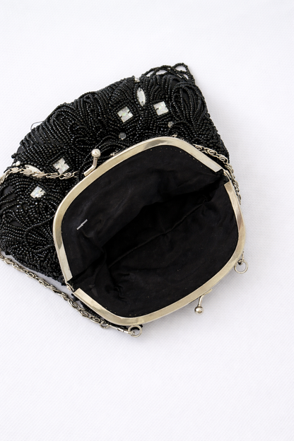 Vintage Beaded Fringe Evening Bag