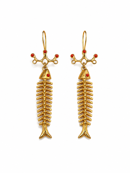 Vertebra Earrings