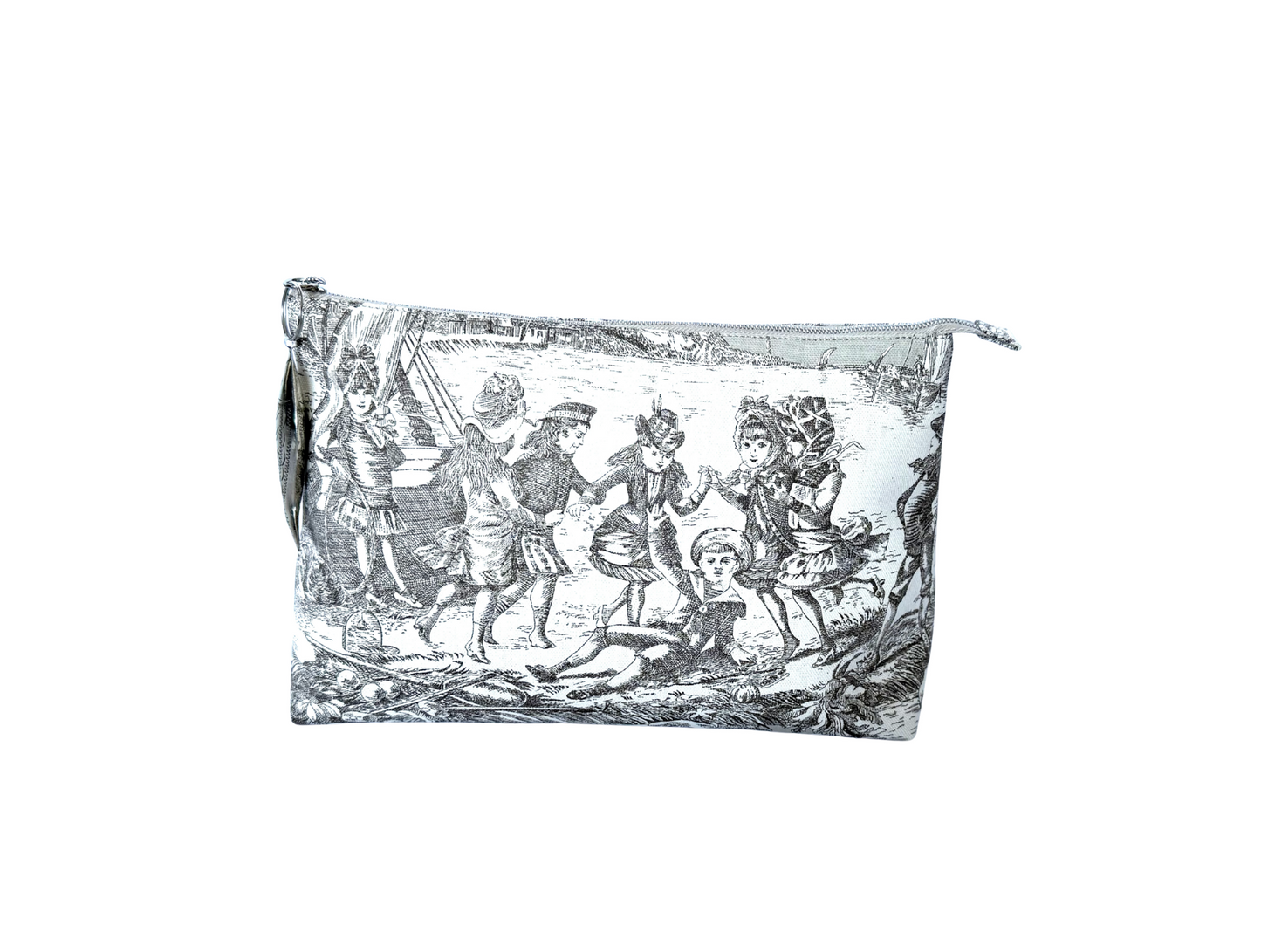 The Grey Toile Pouch