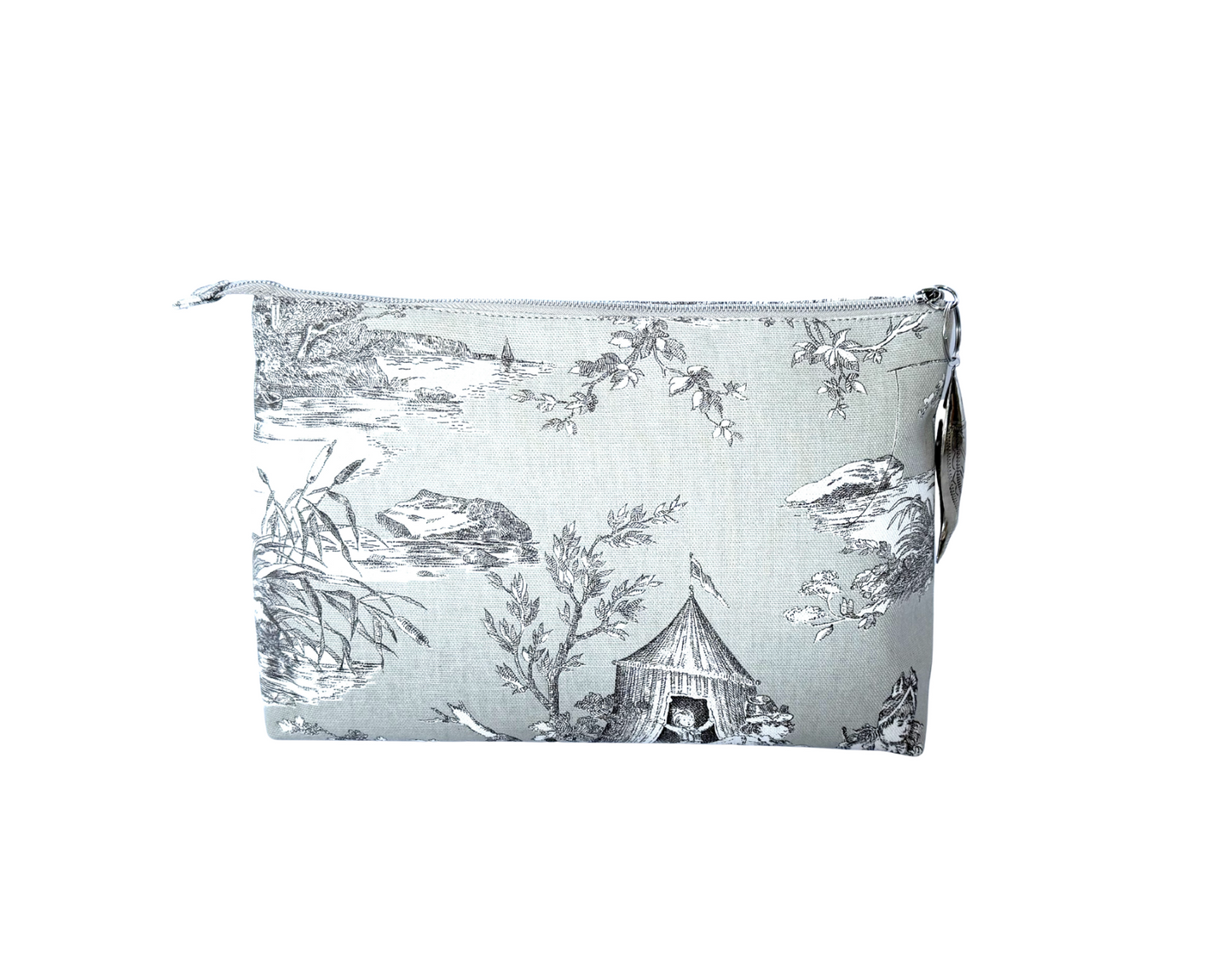 The Grey Toile Pouch