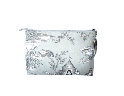 The Grey Toile Pouch
