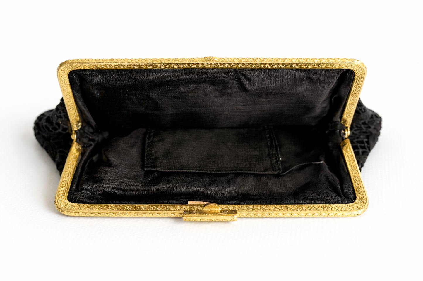 Vintage Black Lace Evening Clutch